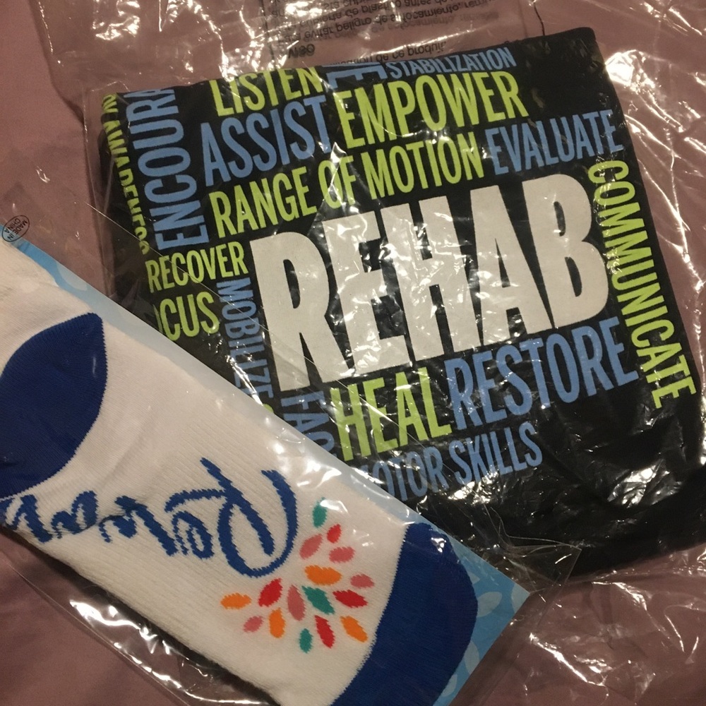 Therapy Week t-shirt and socks